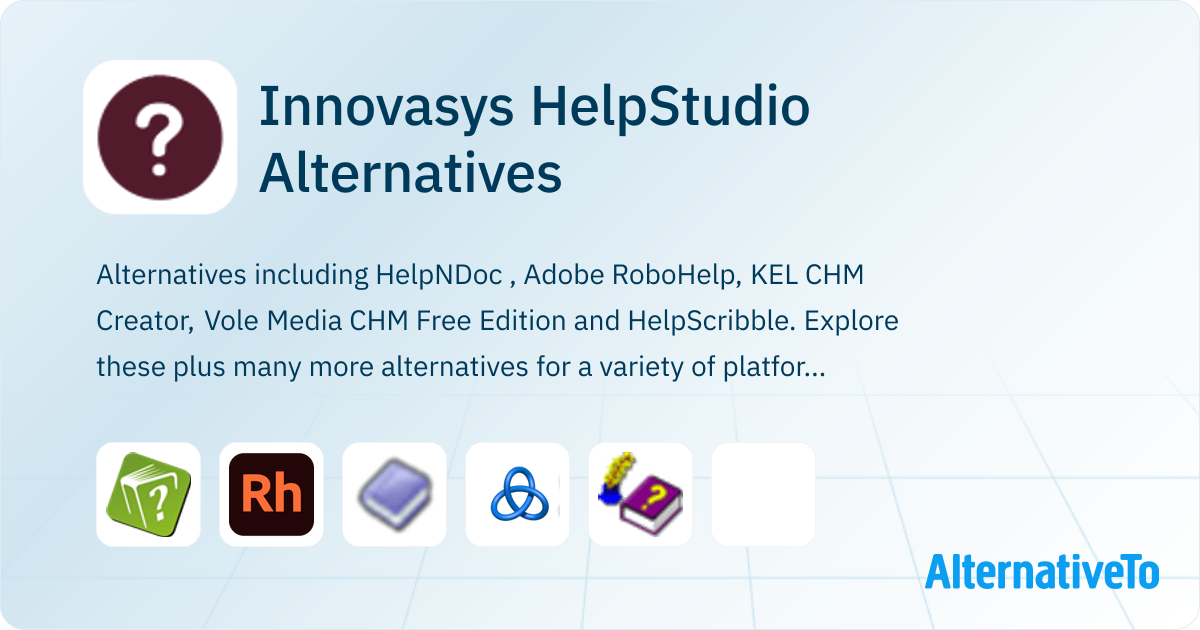 Innovasys HelpStudio Alternatives - Explore Similar Software ...