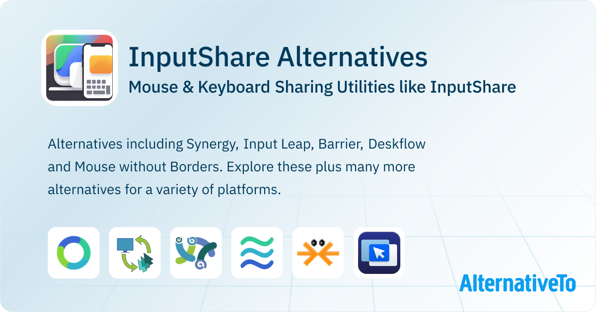 InputShare Alternatives: Top 14 Mouse Sharing Utilities | AlternativeTo