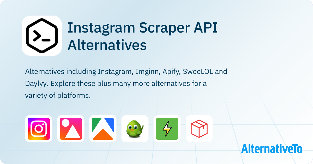 Instagram Scraper API Alternatives - Explore Similar Sites & Apps ...