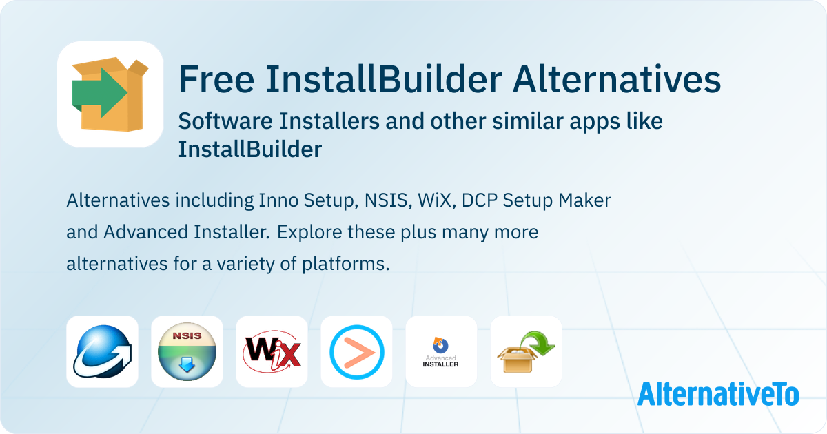 Free InstallBuilder Alternatives: Top 12 Software Installers & Similar ...