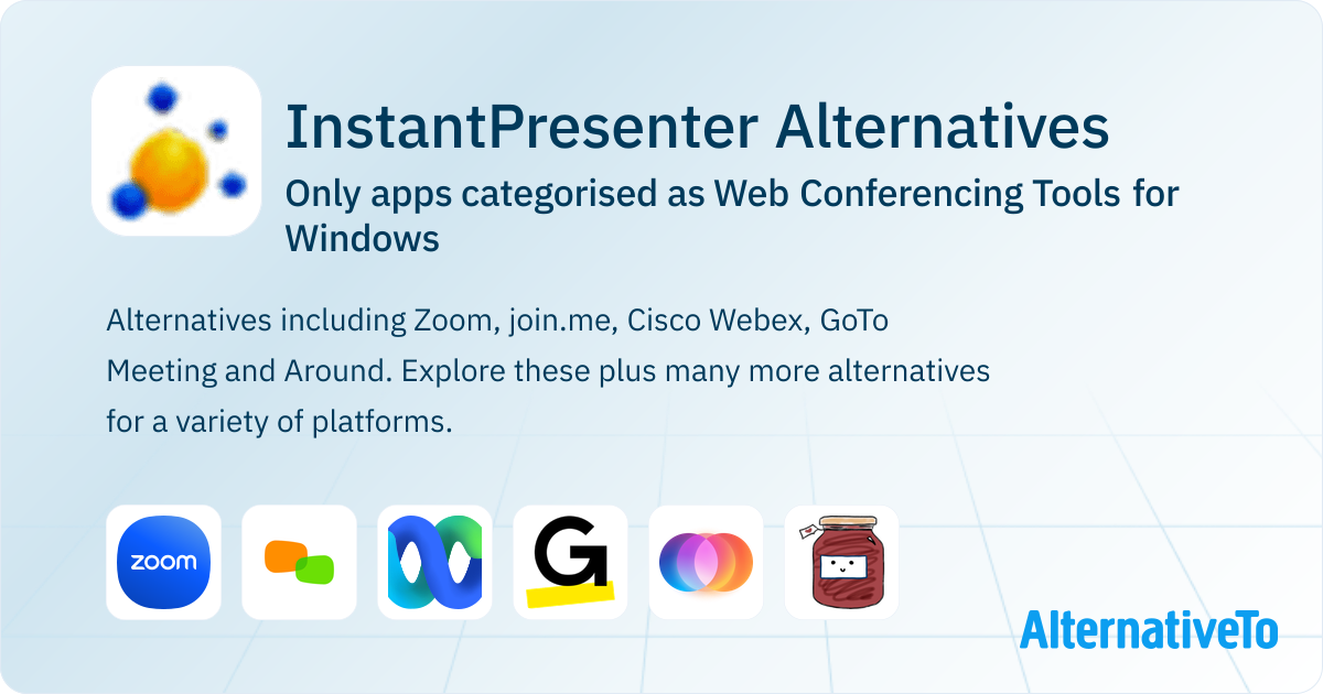 Web Conference Tools InstantPresenter Alternatives for Windows: Top 23 Web Conferencing ...