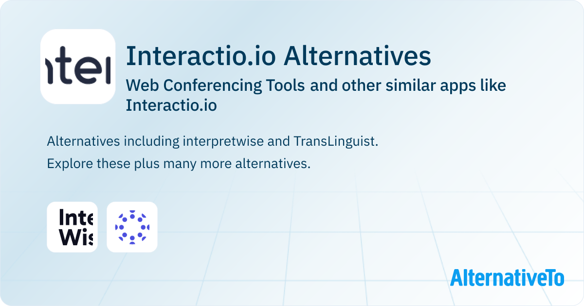 Interactio.io Alternatives: Top 2 Web Conferencing Tools & Similar Apps ...