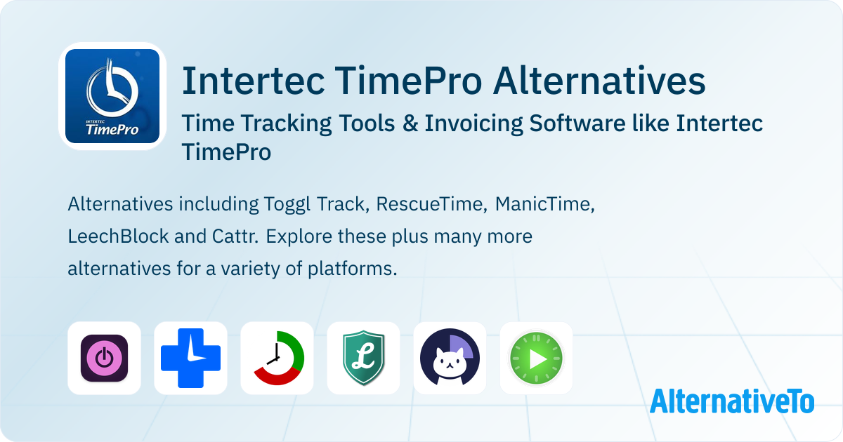 Time Pro Sign In Intertec TimePro Alternatives: Top 12 Time Tracking Tools | AlternativeTo