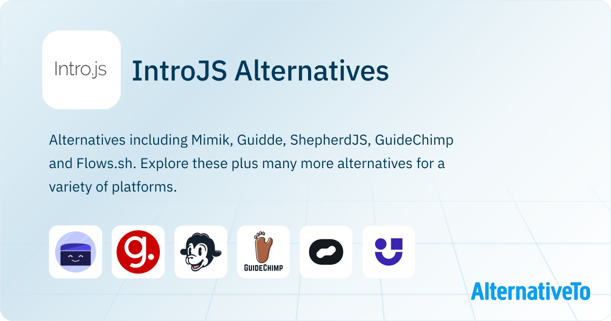 IntroJS Alternatives - Explore Similar Sites & Apps | AlternativeTo