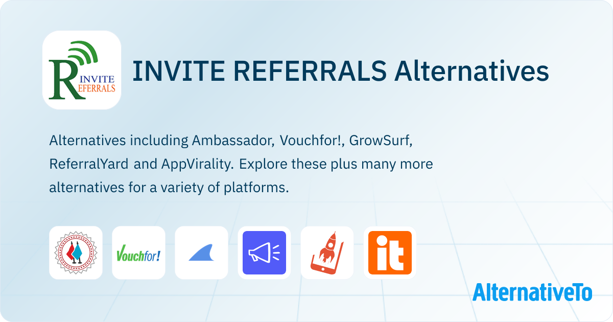 INVITE REFERRALS Alternatives - Explore Similar Sites & Apps ...