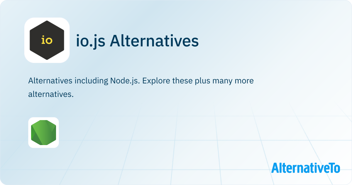 io.js Alternatives - Explore Similar Software | AlternativeTo
