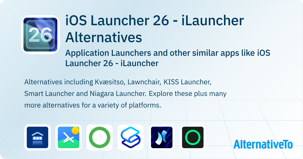 iOS Launcher 26 - iLauncher Alternatives: Top 12 Application Launchers ...