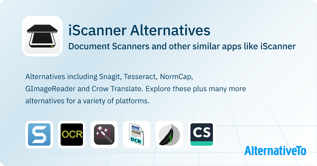 iScanner Alternatives: Top 12 Document Scanners & Similar Apps ...