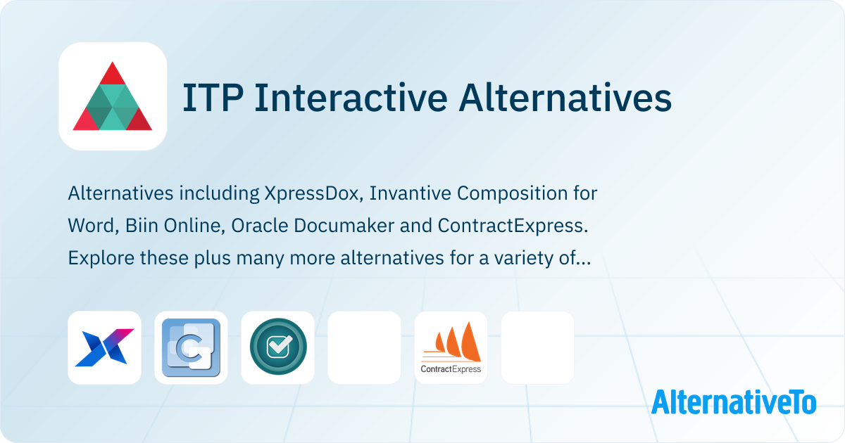 ITP Interactive Alternatives - Explore Similar Software | AlternativeTo
