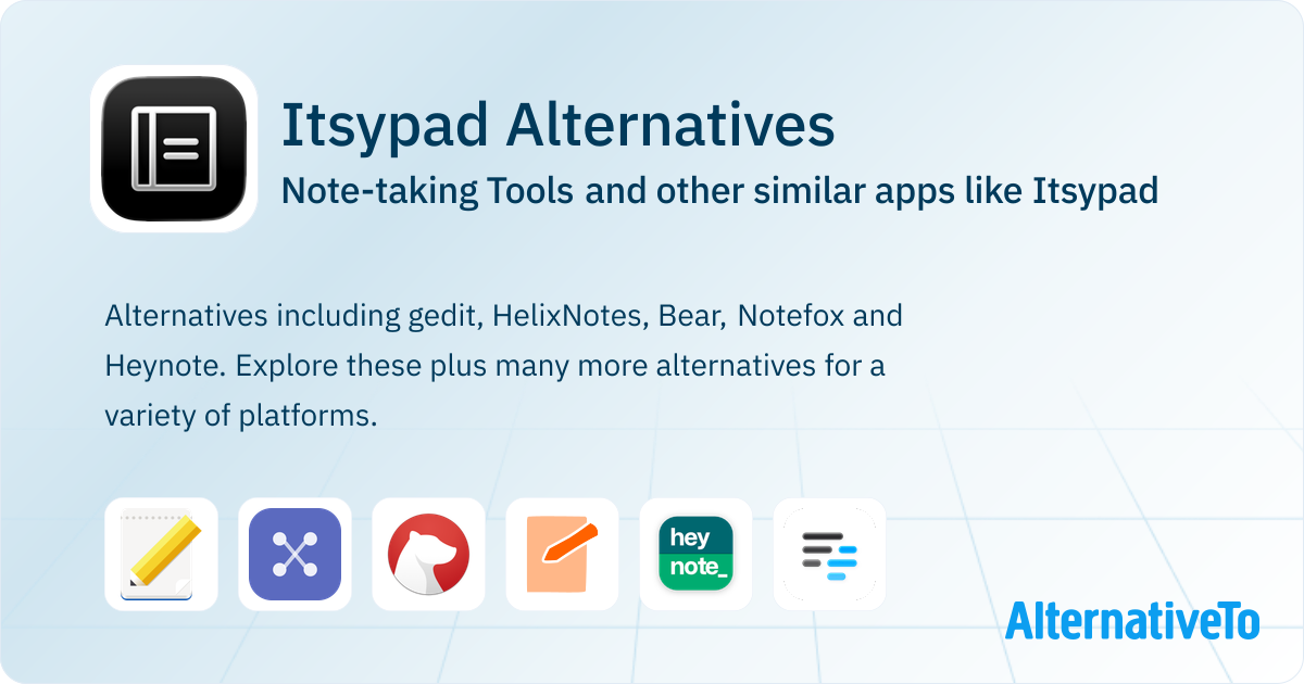 Itsypad Alternatives: Top 19 Note-taking Tools & Similar Apps ...