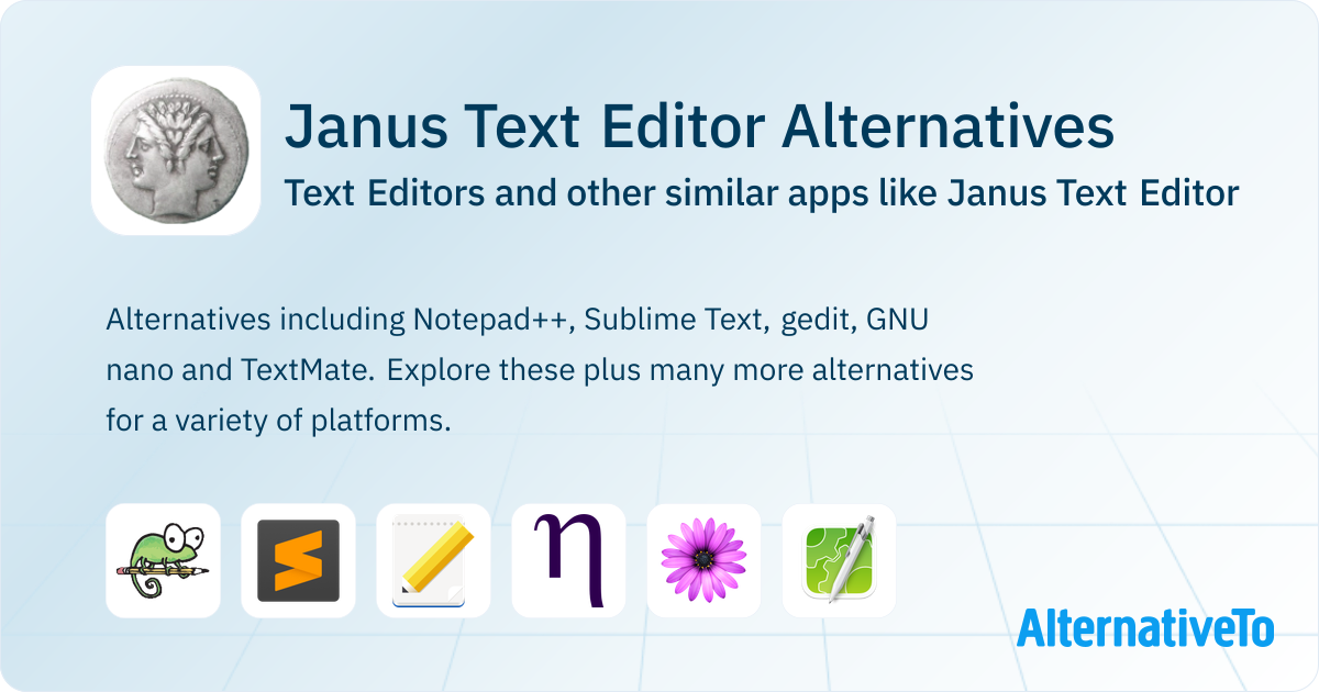 Janus Text Editor Alternatives: Top 12 Text Editors & Similar Apps ...
