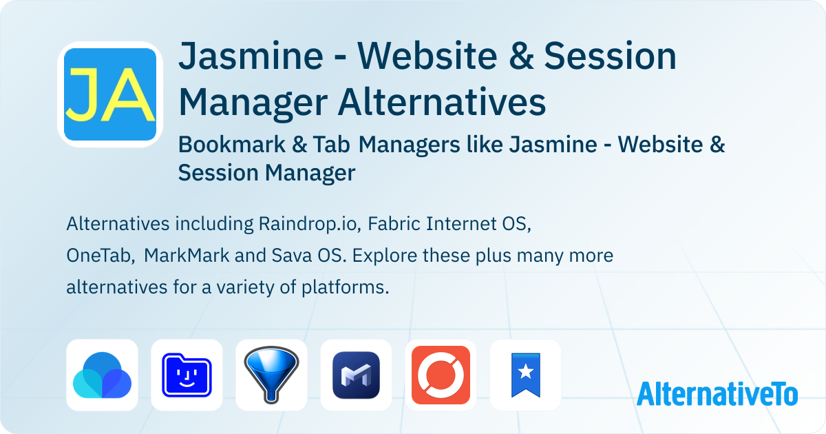 Jasmine - Website & Session Manager Alternatives: Top 22 Bookmark ...