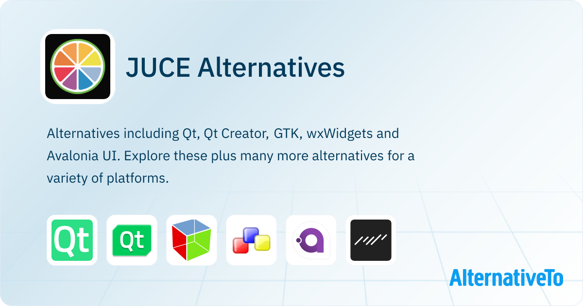 JUCE Alternatives - Explore Similar Software | AlternativeTo