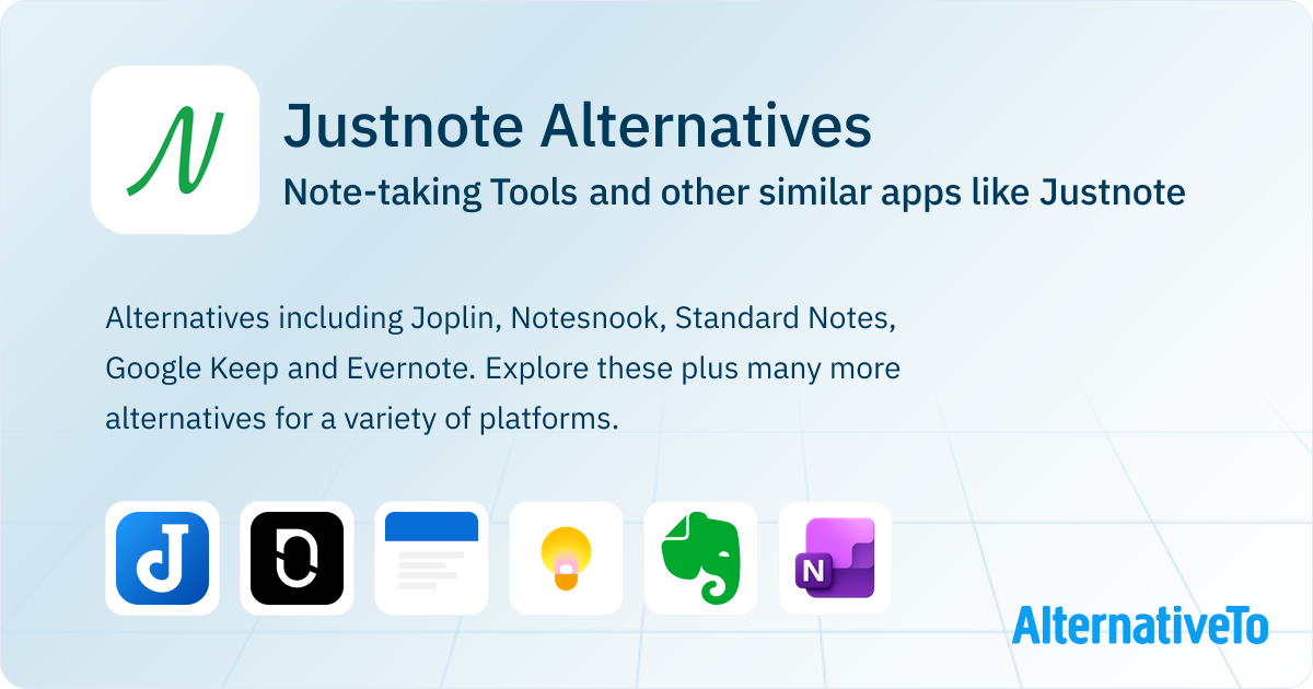 Justnote Alternatives: Top 14 Note-taking Tools & Similar Apps ...
