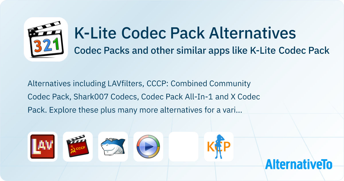 K-Lite Codec Pack Alternatives: Top 11 Codec Packs & Similar Apps ...