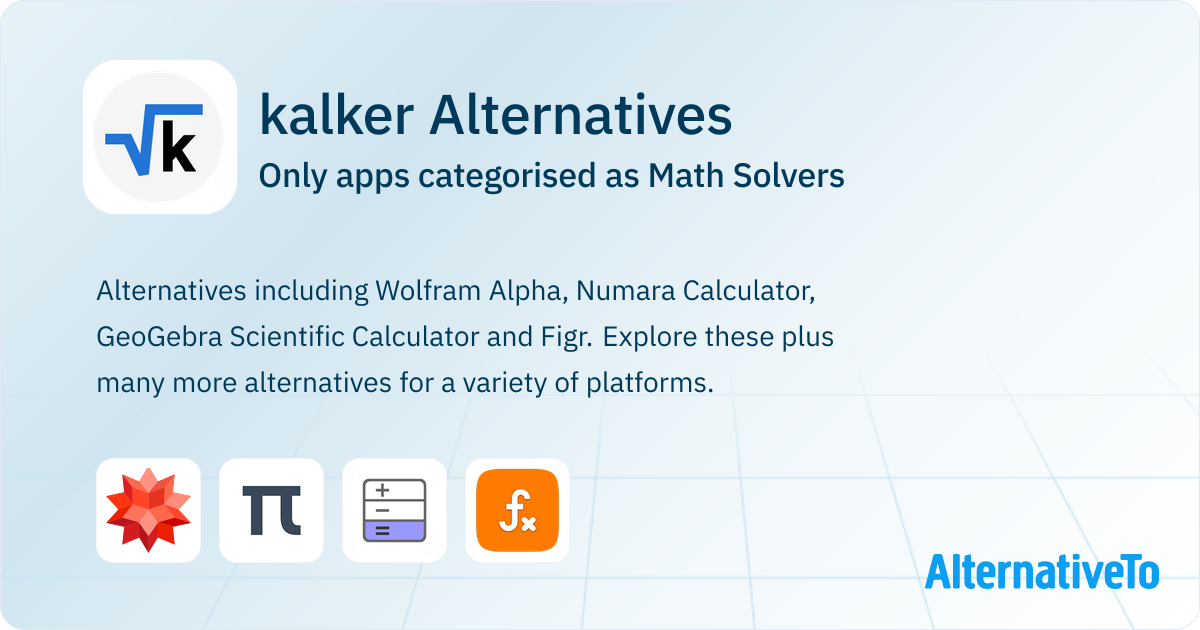 kalker Alternatives: Top 3 Math Solvers | AlternativeTo