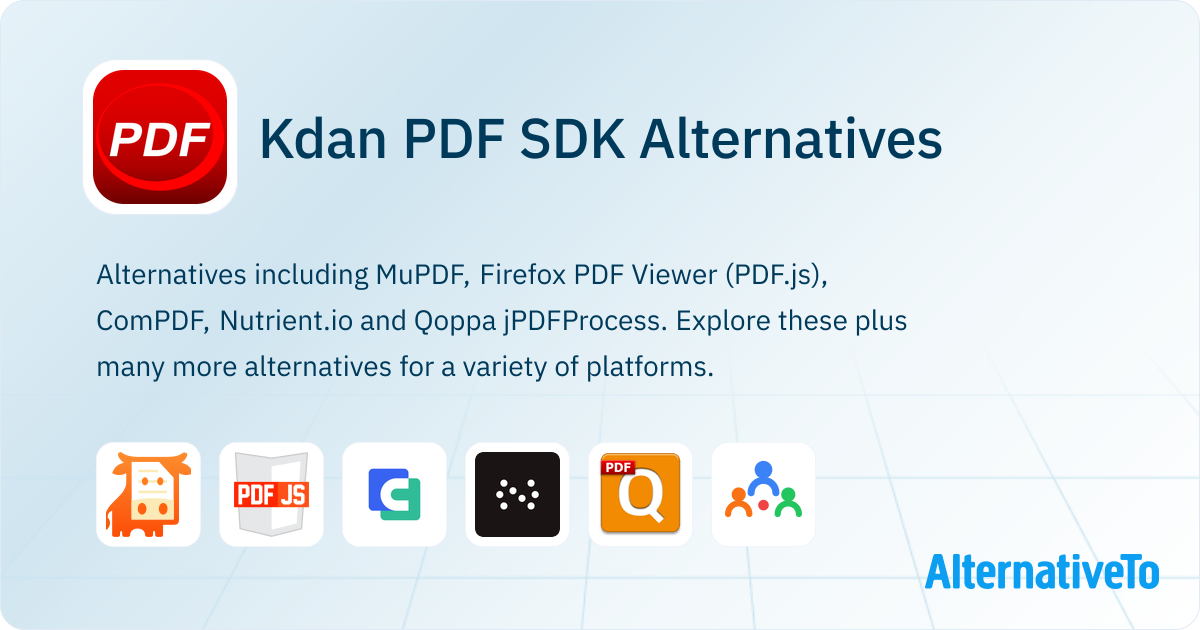 Kdan Pdf Kdan PDF SDK Alternatives - Explore Similar Apps | AlternativeTo