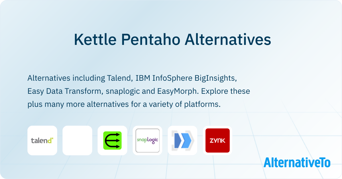 Kettle Software Kettle Pentaho Alternatives - Explore Similar Software | AlternativeTo