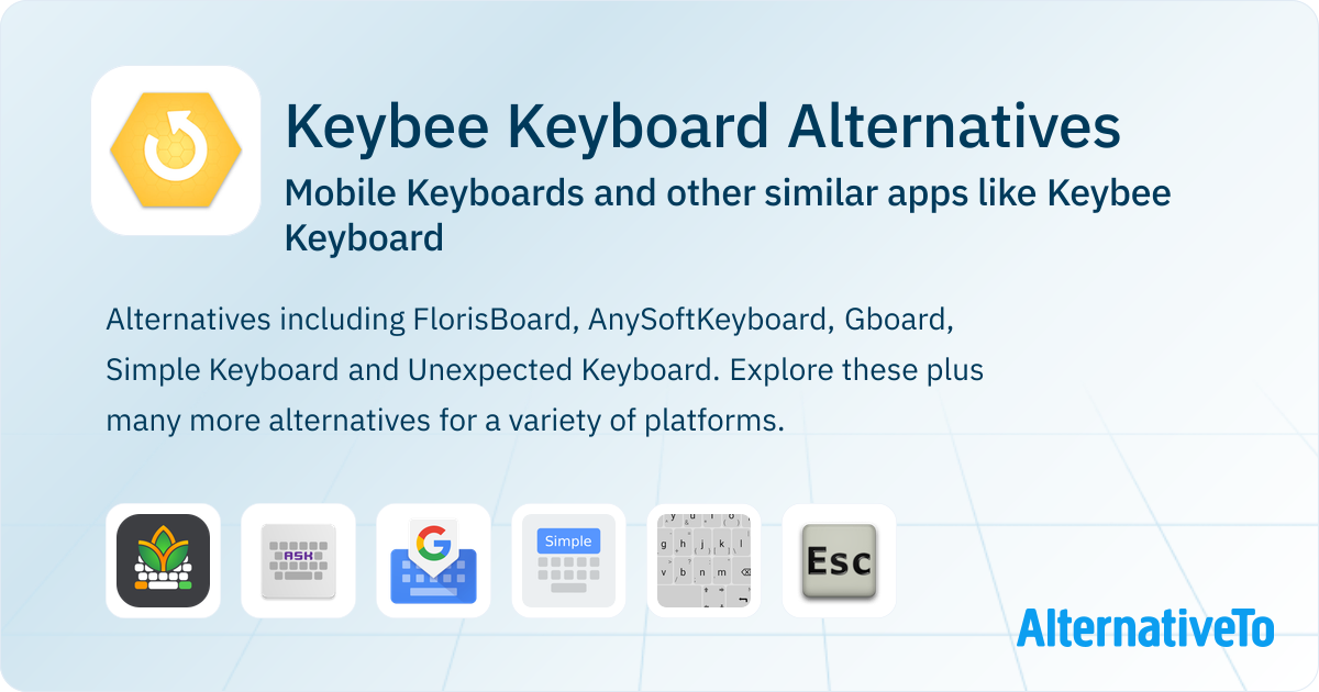 Keybee Keybee Keyboard Alternatives: Top 12 Mobile Keyboards & Similar Apps ...