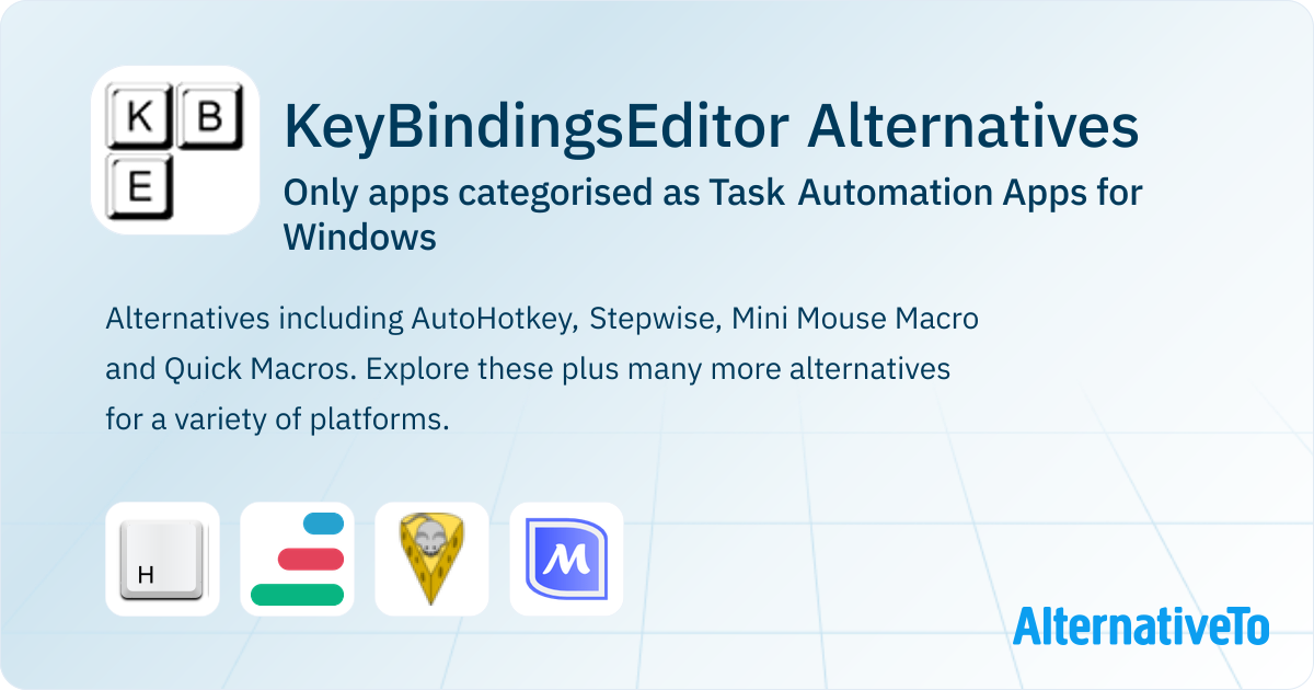 KeyBindingsEditor Alternatives for Windows: Top 4 Task Automation Apps ...