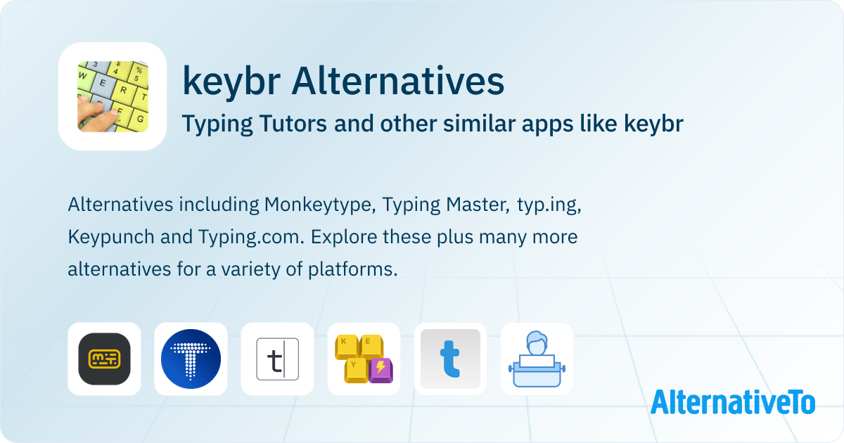 keybr Alternatives: Top 12 Typing Tutors & Similar Websites | AlternativeTo