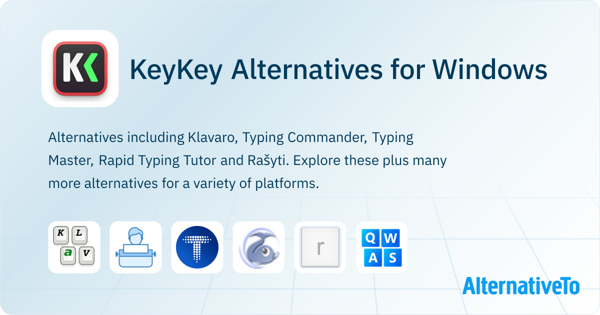 Keykey KeyKey Alternatives for Windows: Top 10 Typing Tutors & Similar Apps ...