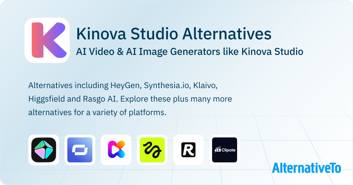 Kinova Studio Alternatives: Top 6 AI Video Generators | AlternativeTo