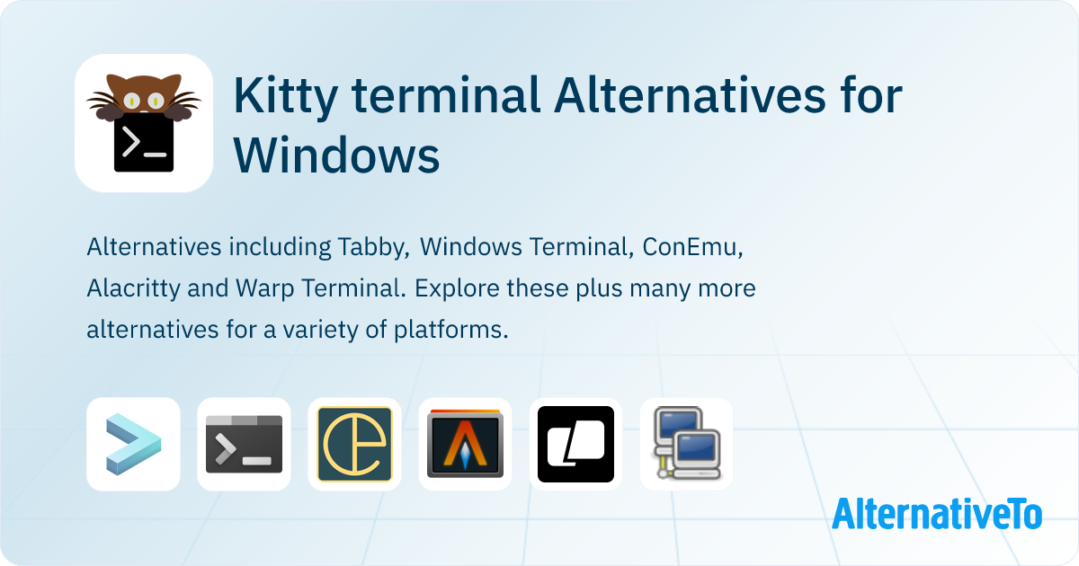Kitty terminal Alternatives for Windows: Top 12 Terminal Emulators ...
