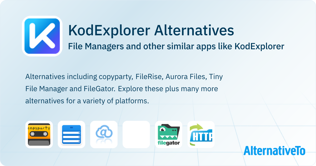KodExplorer Alternatives: Top 7 File Managers & Similar Websites ...