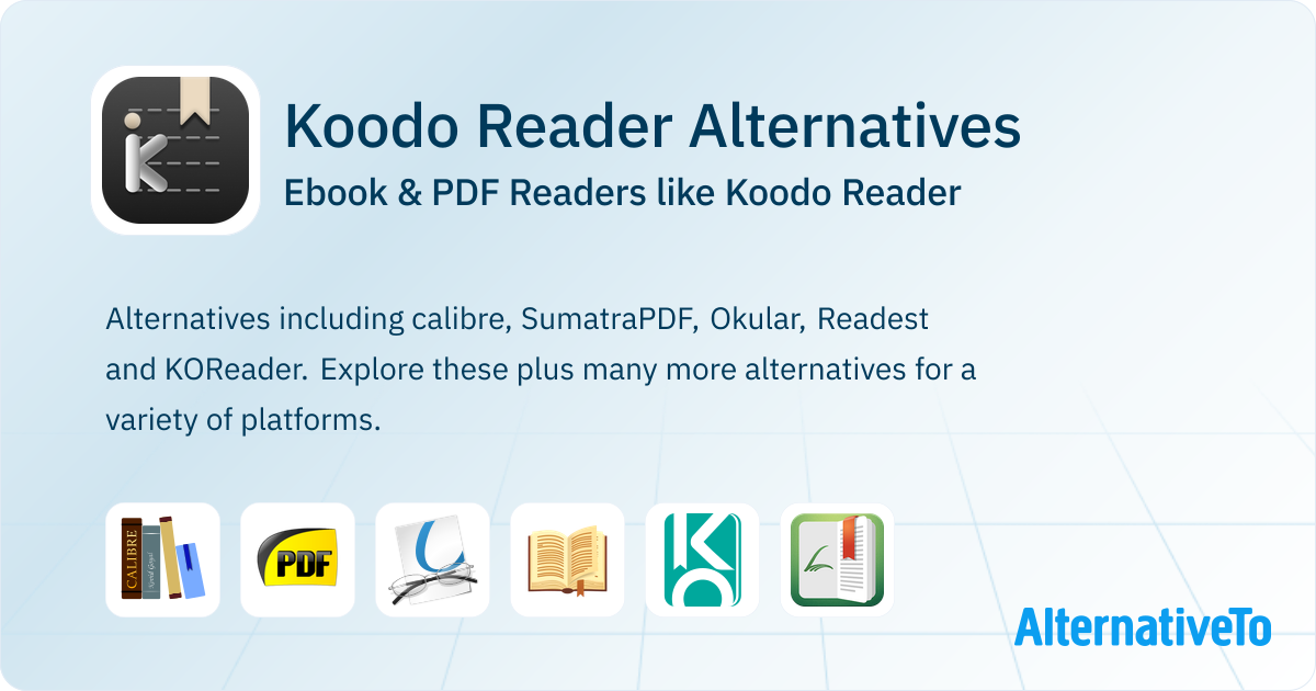 Koodo Reader Alternatives: Top 12 Ebook & PDF Readers | AlternativeTo