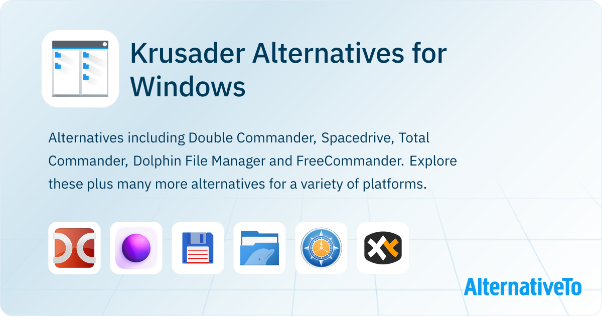 Krusader Alternatives for Windows: Top 12 File Managers | AlternativeTo
