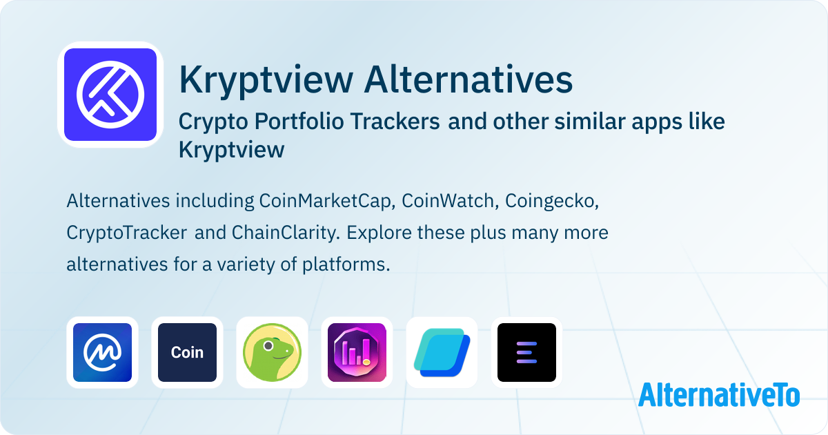 Kryptview Alternatives: Top 21 Crypto Portfolio Trackers & Similar ...