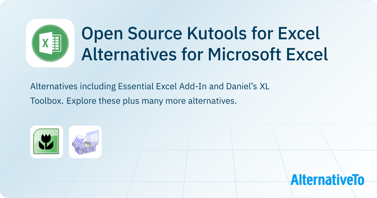 Open Source Kutools for Excel Alternatives for Microsoft Excel ...