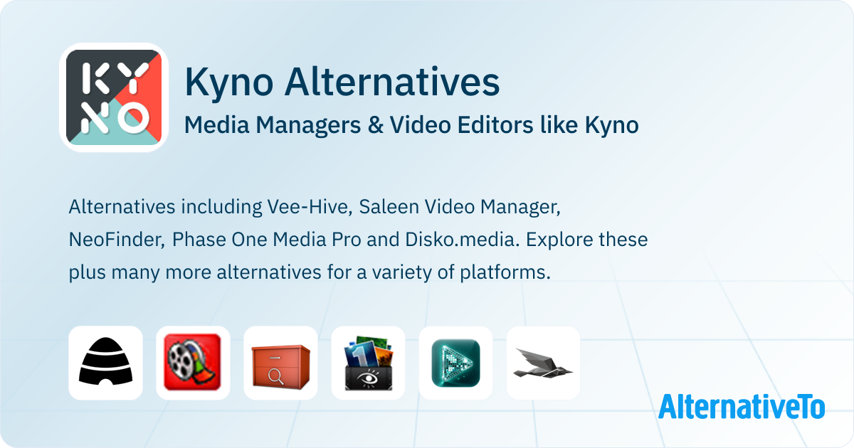 Kyno Alternatives: Top 9 Media Managers & Video Editors | AlternativeTo