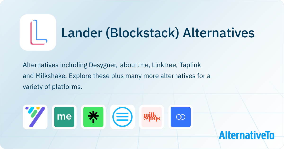 Lander (Blockstack) Alternatives - Explore Similar Sites & Apps ...