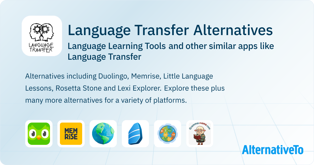 Language Transfer Alternatives: Top 12 Language Learning Tools ...