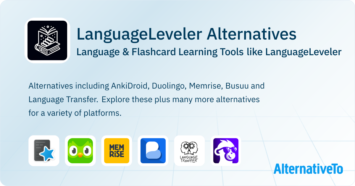 LanguageLeveler Alternatives: Top 7 Language Learning Tools | AlternativeTo