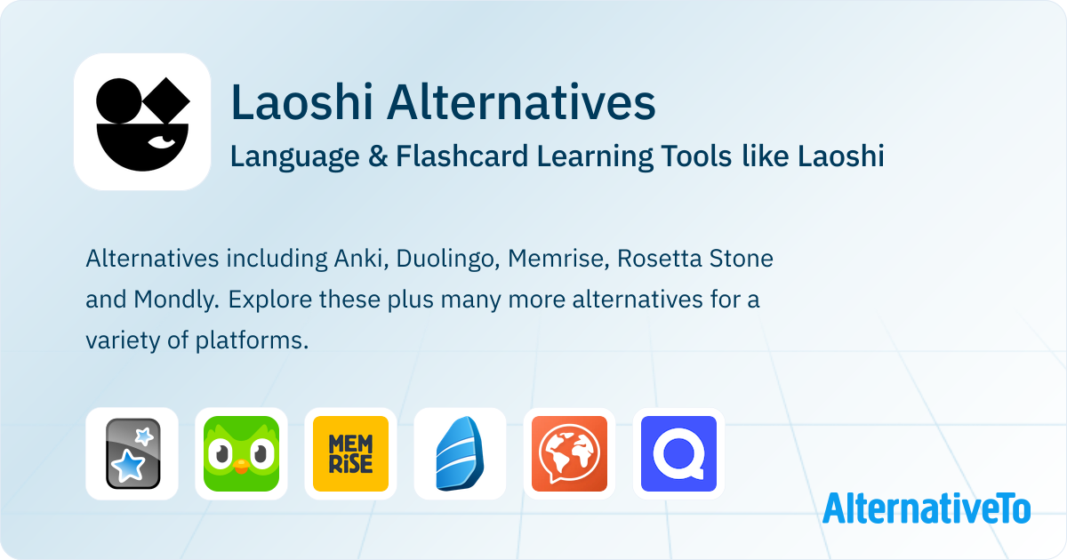 Laoshi Alternatives: Top 18 Language Learning Tools | AlternativeTo