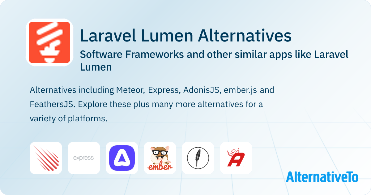 Laravel Lumen Alternatives: Top 12 Software Frameworks & Similar Apps ...
