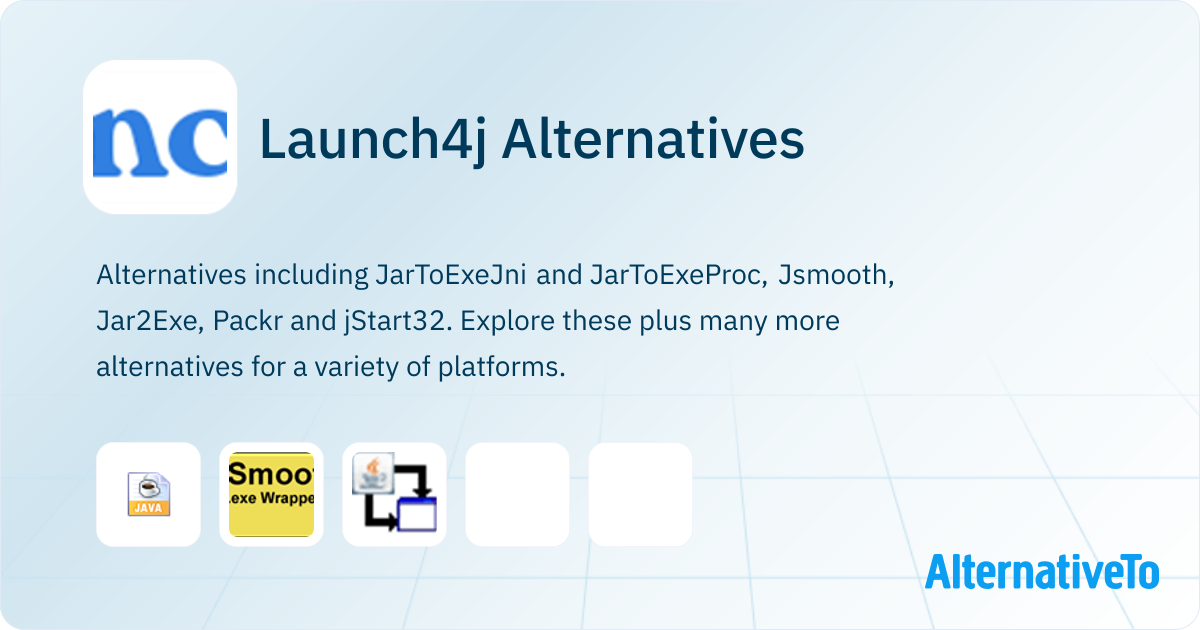 java: launch4j - cross-platform java executable... Launch4j Alternatives - Explore Similar Software | AlternativeTo