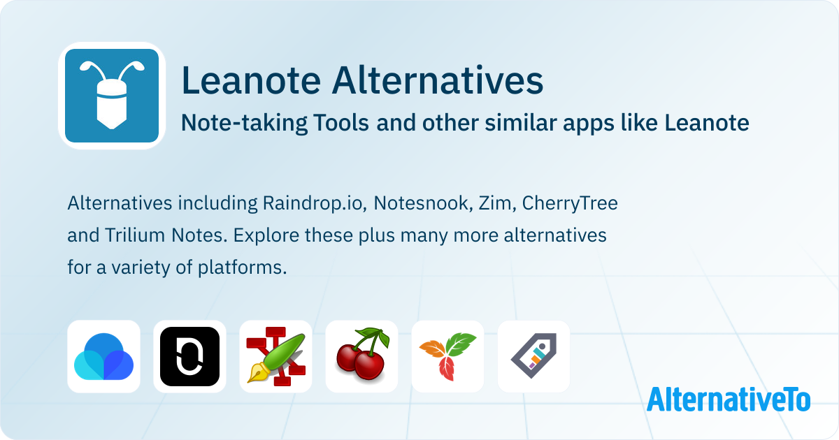 Leanote Alternatives: Top 12 Note-taking Tools & Similar Apps ...