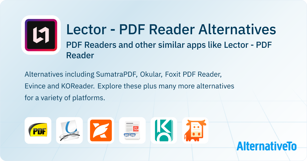 Lector - PDF Reader Alternatives: Top 12 PDF Readers & Similar Apps ...