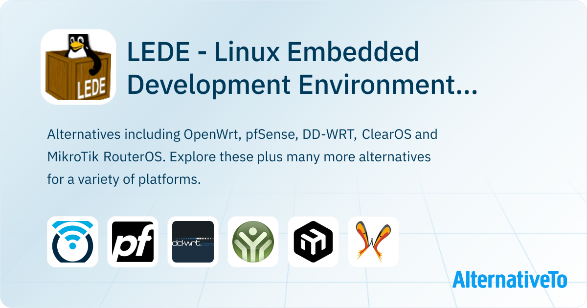 LEDE - Linux Embedded Development Environment Alternatives - Explore ...