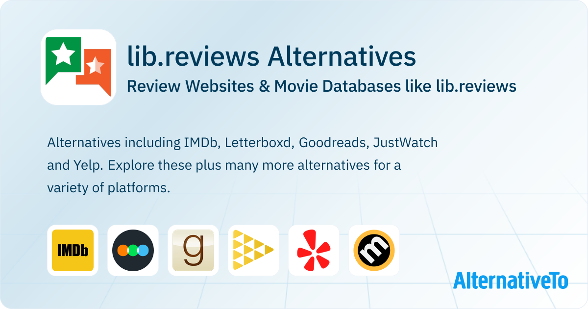 lib.reviews Alternatives: Top 12 Review Websites | AlternativeTo