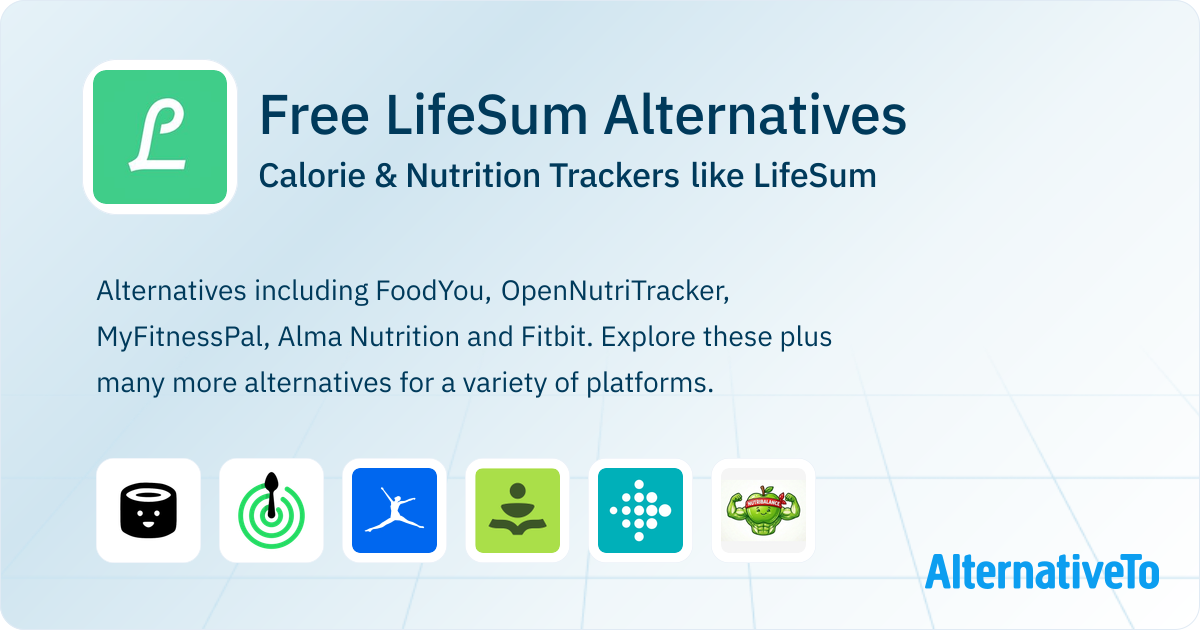Free LifeSum Alternatives Top 12 Calorie & Nutrition Trackers