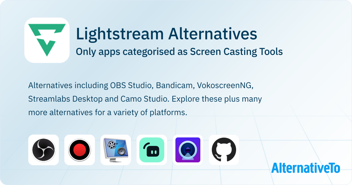 Lightstream Alternatives: Top 6 Screen Casting Tools | AlternativeTo