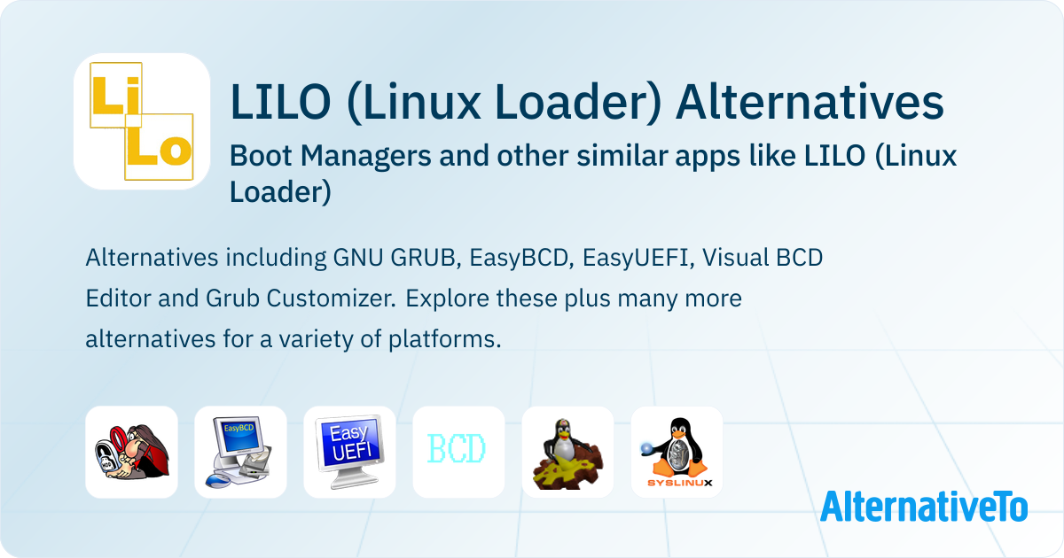 LILO (Linux Loader) Alternatives: Top 19 Boot Managers & Similar Apps ...