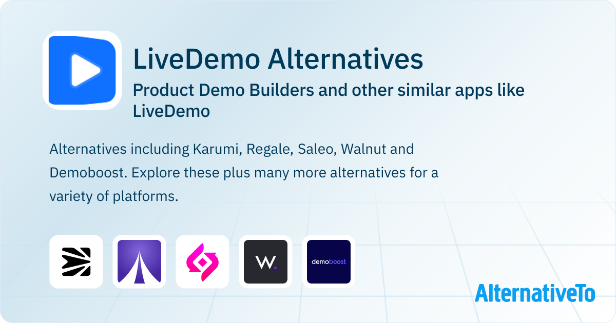 LiveDemo Alternatives: Top 5 Product Demo Builders & Similar Websites ...