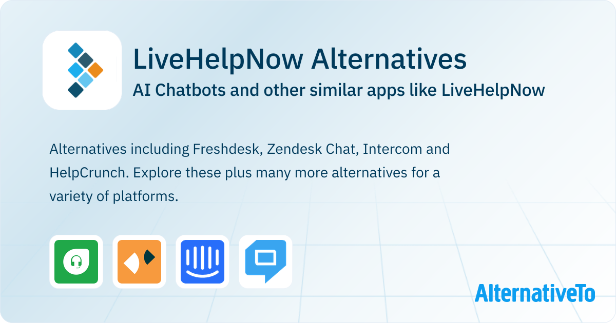 Livehelpnow LiveHelpNow Alternatives: Top 4 AI Chatbots & Similar Websites ...