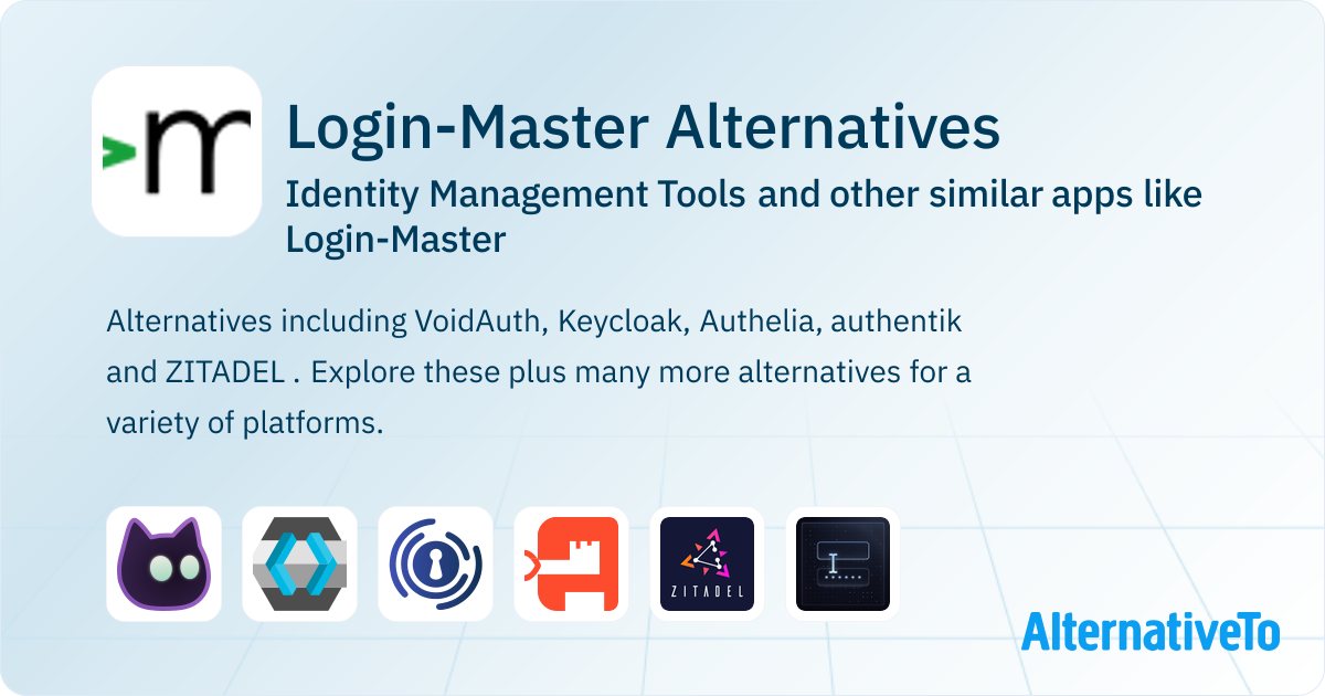 Login-Master Alternatives: Top 12 Identity Management Tools & Similar ...